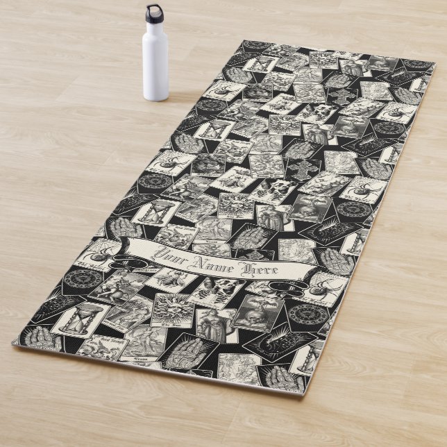Tapis De Yoga Sorcière gothique Batterie Apothécaire Cartes de T (En situation)