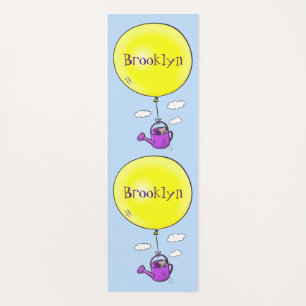 Tapis De Yoga Souris mignonne dans la canette d'arrosage avec de