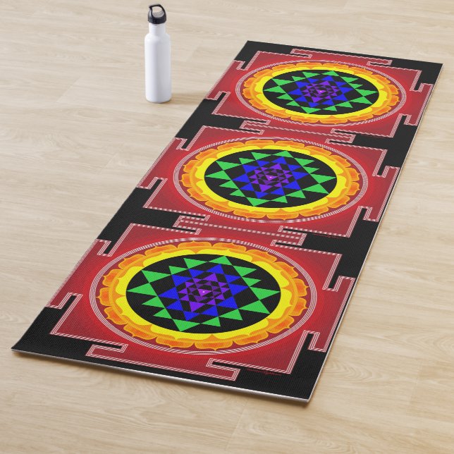 Tapis De Yoga Sri Yantra /Sri Chakra (En situation)