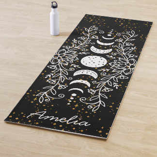 Tapis De Yoga Stars célestes de phase lune Lotus Line Dessin