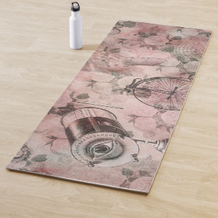Tapis De Yoga Steampunk romantique Ephémère Vintage antique