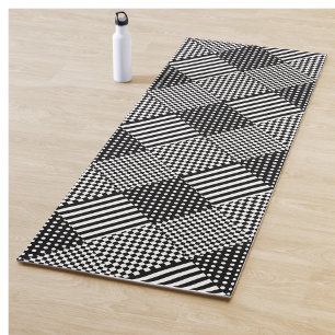 Tapis De Yoga Stripes Check Harlequin Pois Conception mixte
