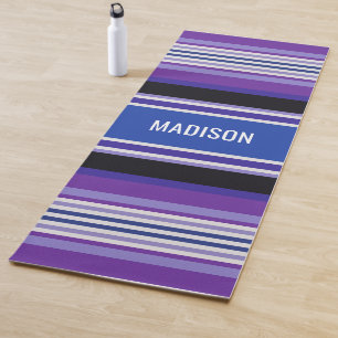 Tapis De Yoga Stripes Motif nom personnalisé yoga mat