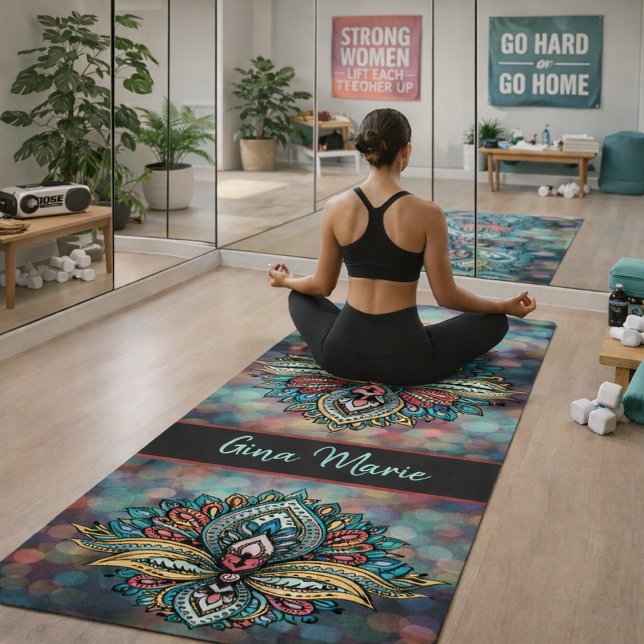 Tapis De Yoga Style bohème (Créateur téléchargé)