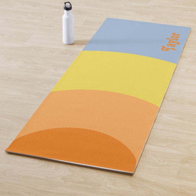 Tapis De Yoga Style les années 70 RETRO (En situation)