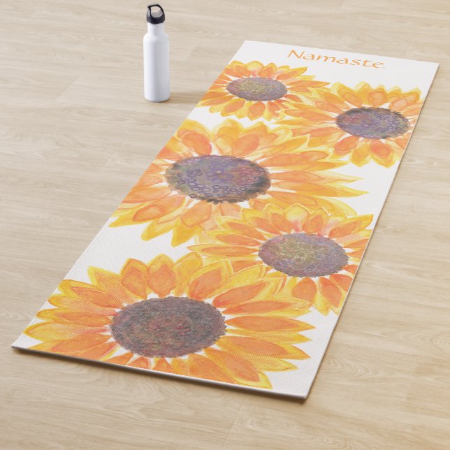 Tapis De Yoga Sunflower Namaste (En situation)