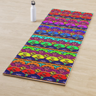 Tapis De Yoga Sunrise du Boho arc-en-ciel   Vous Customisez