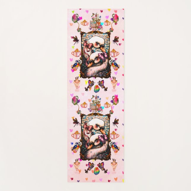 Tapis De Yoga Swan lovers (Devant)