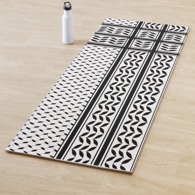 Tapis De Yoga Symbole Keffiyeh de la Palestine Motif de résistan (En situation)