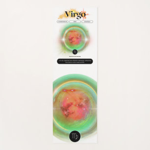 Tapis De Yoga Symbole moderne Zodiac Virgo Quote Élément Terre