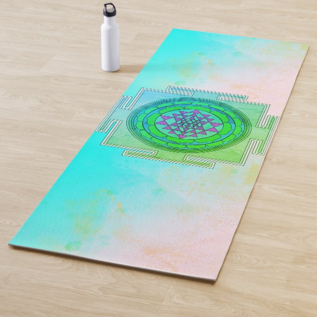 Tapis De Yoga Symbole Yantra enchanteur mystique (En situation)