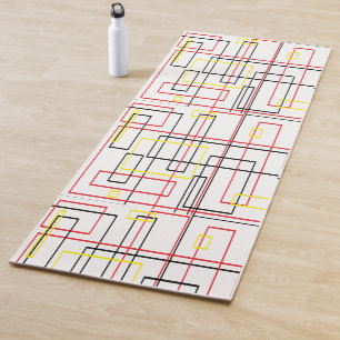 Tapis De Yoga Système réseau élégant Vibes positives Yoga Mat