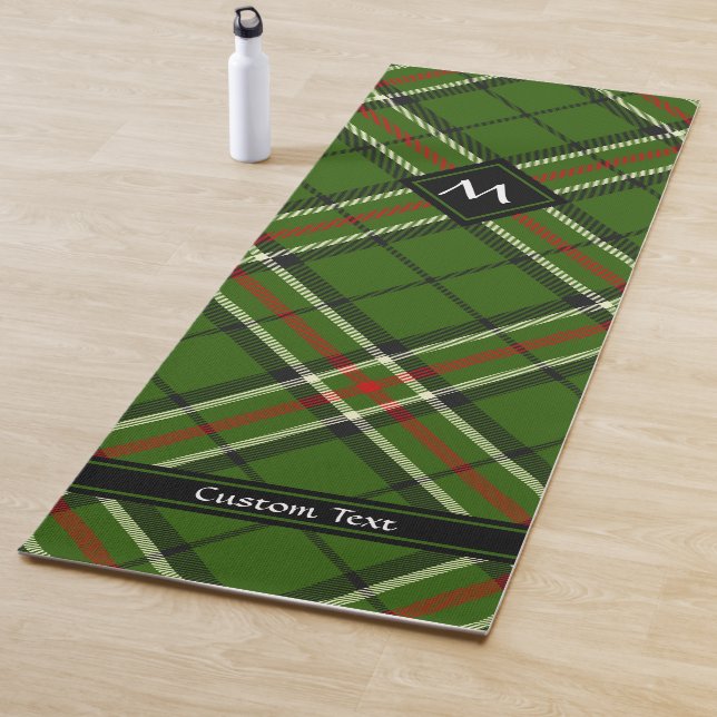 Tapis De Yoga Tarte verte, noire, rouge et blanche (En situation)