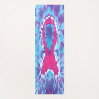 Tapis De Yoga Teignez en nouant le ruban de conscience de