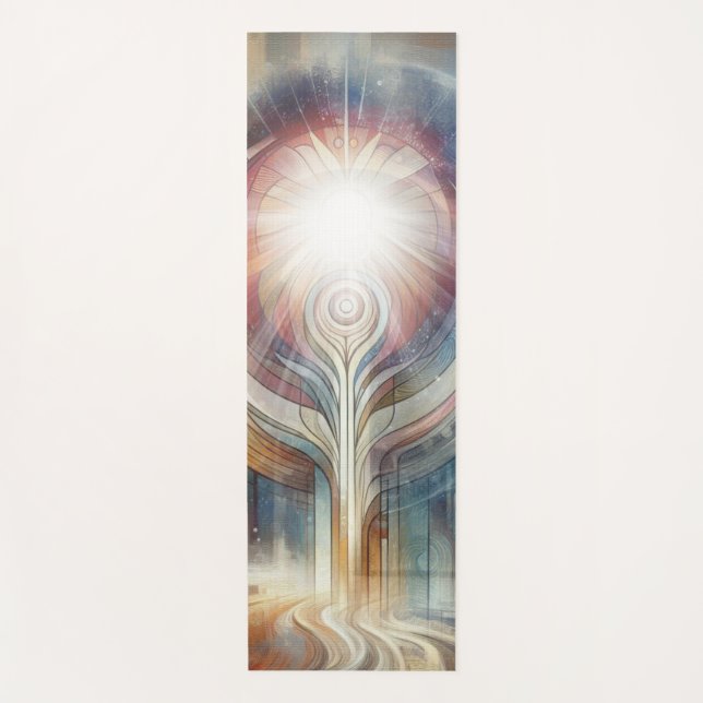 Tapis De Yoga Thèmes de l'Imaginaire spirituel intemporel métaph (Devant)