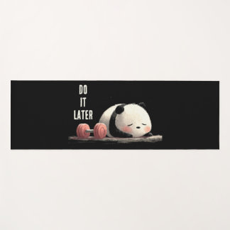 Tapis De Yoga Tired Panda Gym – Dessins de sport drôles et migno