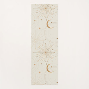Tapis De Yoga Tissus d'univers de lumière d'étoile de lune d'esp