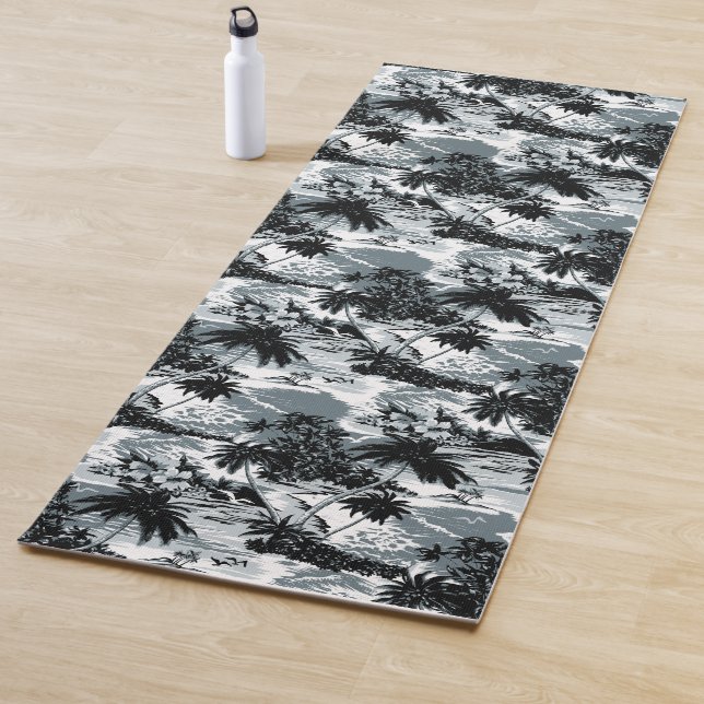 Tapis De Yoga Tradewinds Hula Girl renverse l'hibiscus hawaïen (En situation)