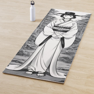 Tapis De Yoga traditional kimono girl woman hat manga