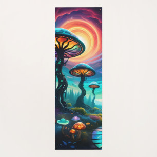 Tapis De Yoga Trippy Mushroom Planet II