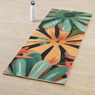 Tapis De Yoga tropical/hawaïen/floral/fleur