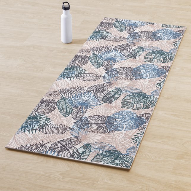 Tapis De Yoga Tropical Print Yoga Mat (En situation)