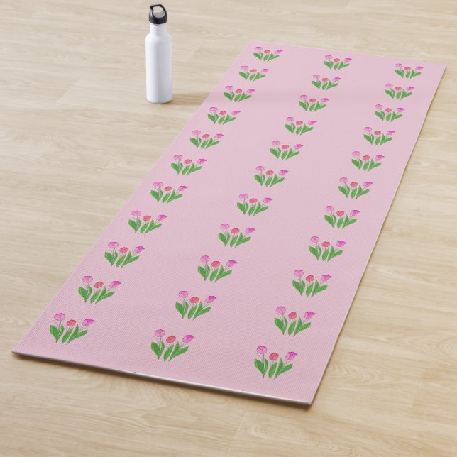 Tapis De Yoga Tulipes en fleurs (En situation)