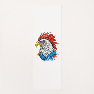 Tapis De Yoga un aigle chauve rouge