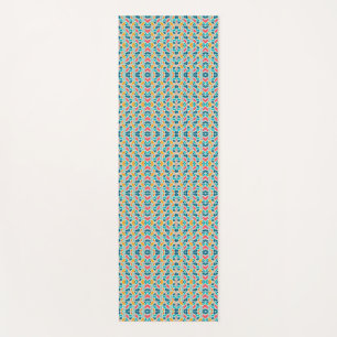 Tapis De Yoga Un motif coloré et complexe de petites formes abst