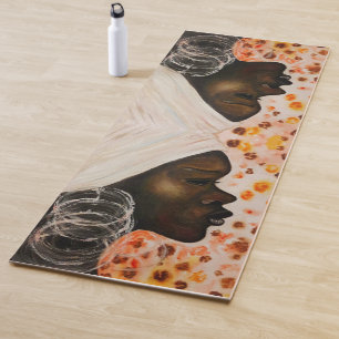 Tapis De Yoga Une jolie femme africaine Yoga Mat