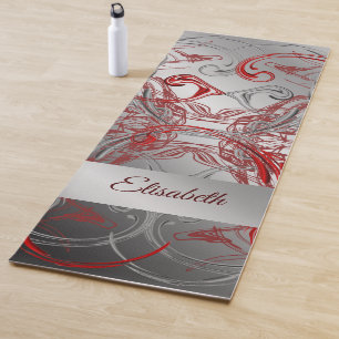 Tapis De Yoga unique, beau, coloré, motif peint un gre
