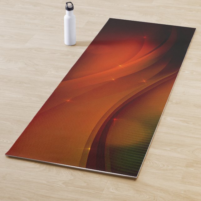 Tapis De Yoga Vague d'incendie (En situation)