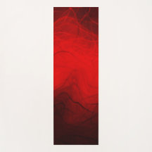 Vagues linéaires rouges - Yoga Mat