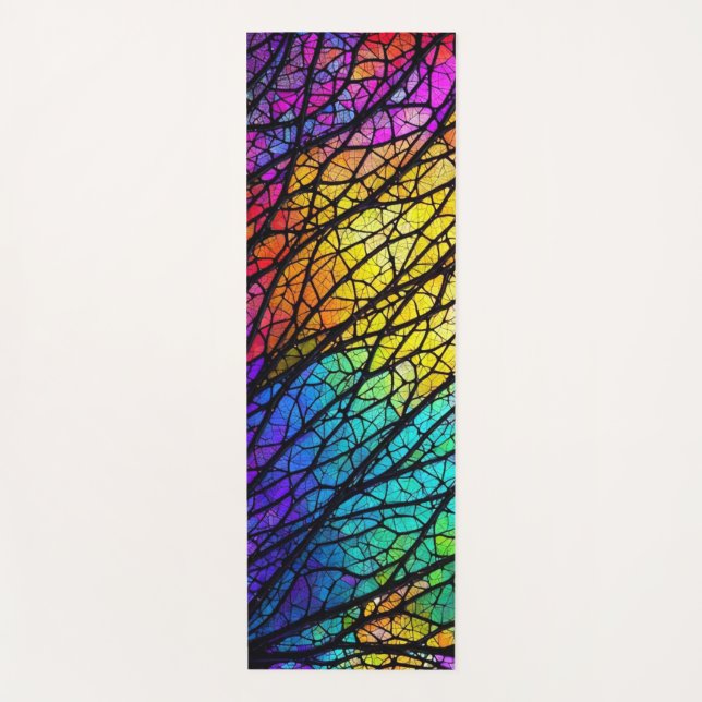 Tapis De Yoga Verre Arc-en-ciel (Devant)