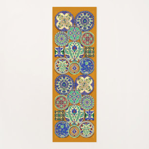 Tapis De Yoga vers 1890 imprimés de motifs persans