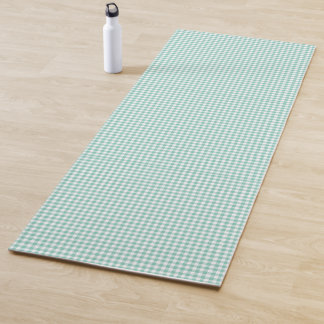 Tapis De Yoga Vert clair En vichy Motif petit chèque Plaid