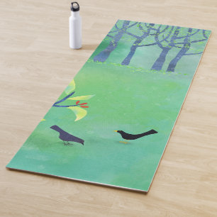 Tapis De Yoga Vert moderne Abstrait