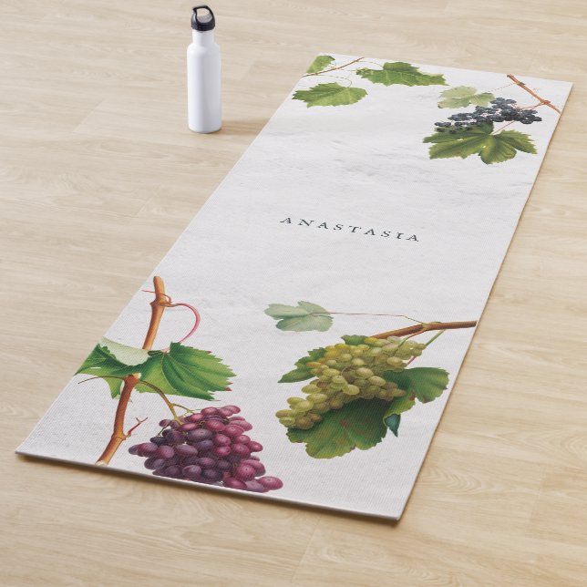 Tapis De Yoga Vignoble de raisins Ile grecque méditerranéenne (En situation)