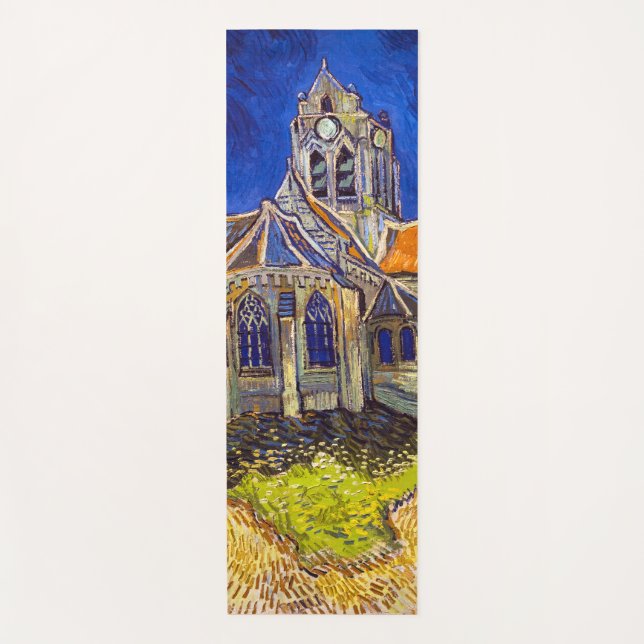 Tapis De Yoga Vincent van Gogh - L'église d'Auvers (Devant)