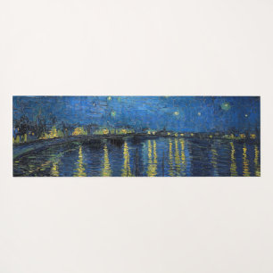 Tapis De Yoga Vincent van Gogh - Nuit étoilée sur le Rhône