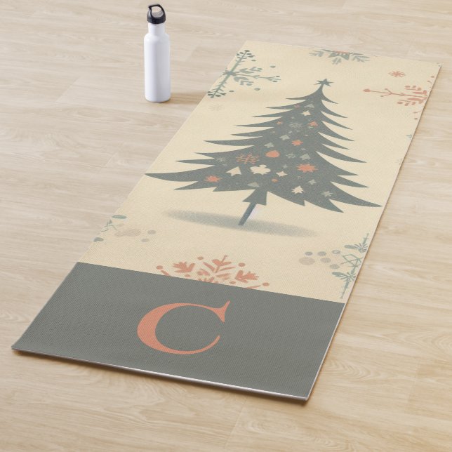 Tapis De Yoga Vintage/rétro moderne Noël/hiver (En situation)