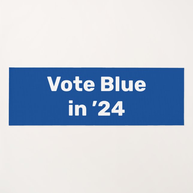 Tapis De Yoga Vote Blue en 2024 (Devant (Horizontal))