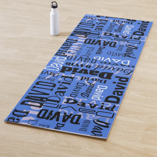 Tapis De Yoga VOTRE NOM SUR UN Maillot de nom personnalisable YO (En situation)