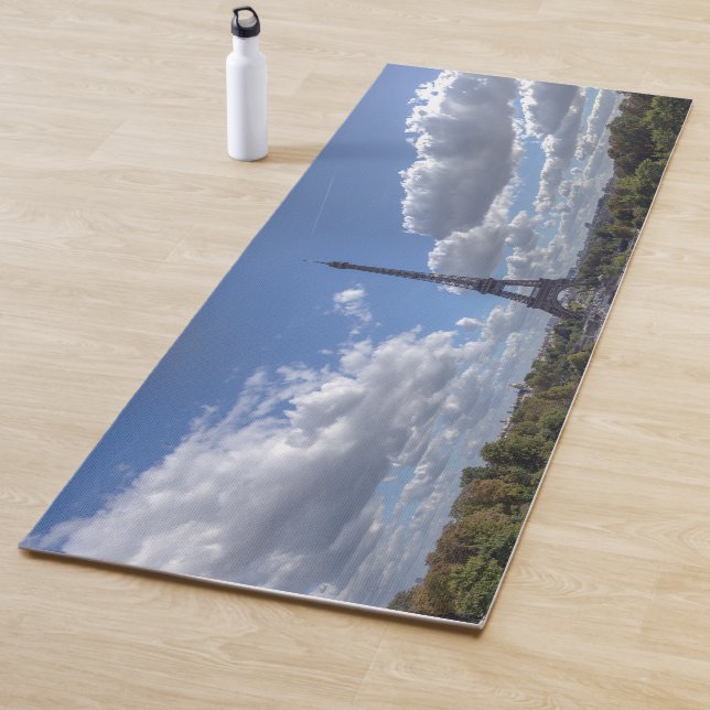 Tapis De Yoga Vue panoramique de la tour Eiffel depuis Trocadero (En situation)