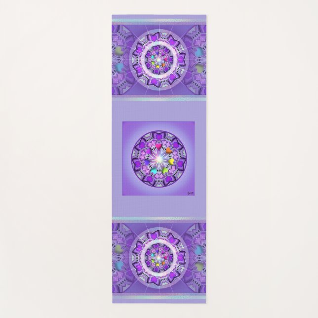 Tapis De Yoga W2 pourpre (Devant)