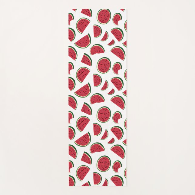 Tapis De Yoga Watermelon Slice Summer Pattern (Devant)