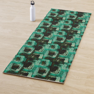 Tapis De Yoga Windows bleu vert I