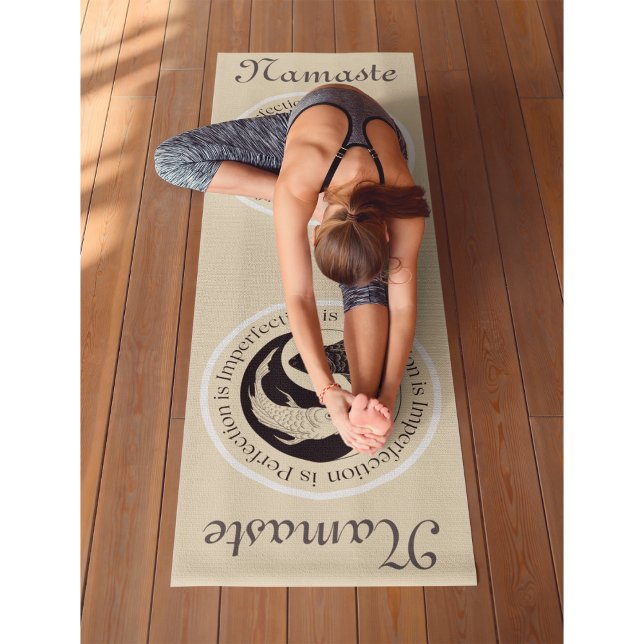 Tapis De Yoga Yin Yang Dutch White Workout, Pilates et (Yin Yang Dutch White Workout, Pilates and Yoga Mat)
