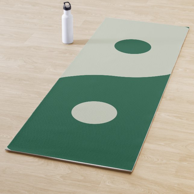Tapis De Yoga Yin Yang Sage Green (En situation)
