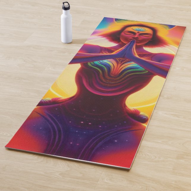 Tapis De Yoga Yoga de chat spirituel (En situation)